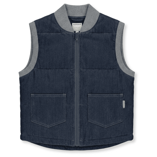 Maxomorra Blue Denim Padded Gilet Vest
