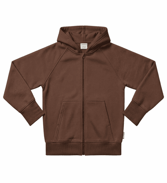 Maxomorra Brown Sweat Hoodie Zipper