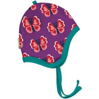 Maxomorra Butterfly Velour Helmet Hat