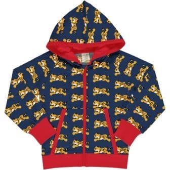 Maxomorra Cheetah Hooded Cardigan Sweat