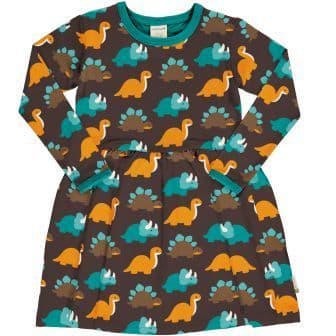 Maxomorra Dinosaurs Spin Dress