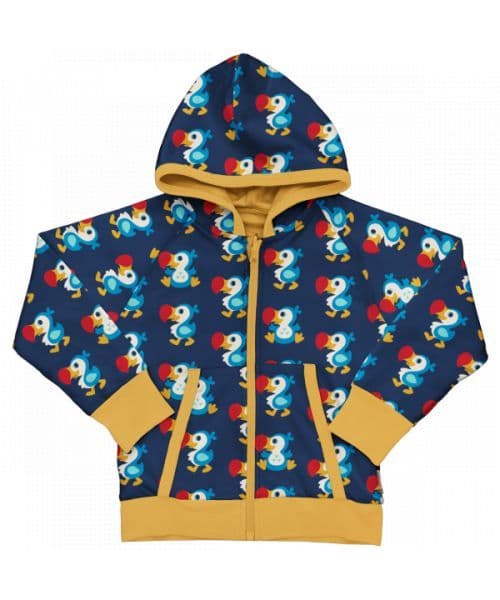 Maxomorra Dodo Reversible Hooded Cardigan