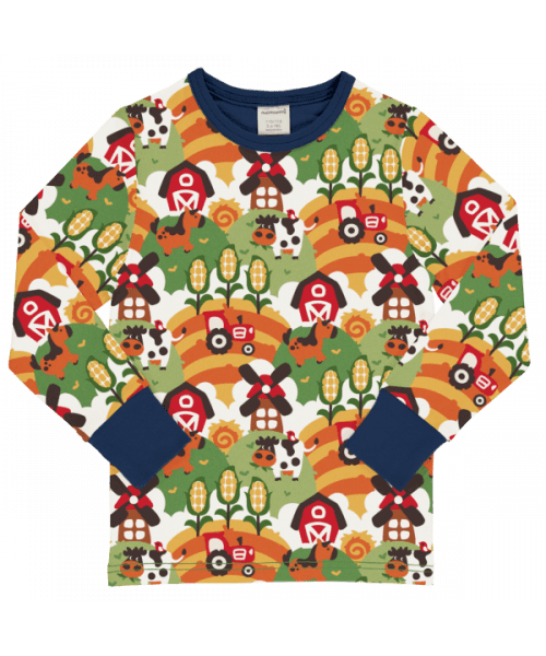 Maxomorra Farm Life Long Sleeve Top