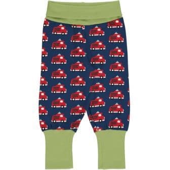Maxomorra Fire Truck Rib Pants