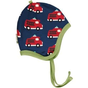 Maxomorra Fire Truck Velour Helmet Hat