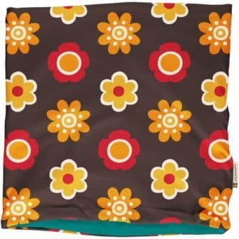 Maxomorra Flower Velour Tube Scarf