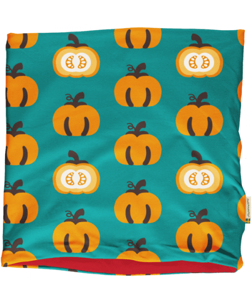 Maxomorra Garden Pumpkin Velour Tube Scarf