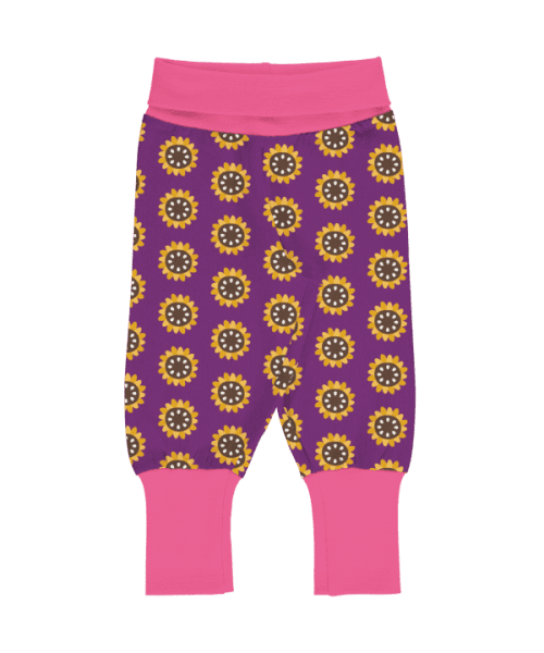 Maxomorra Garden Sunflower Rib Pants