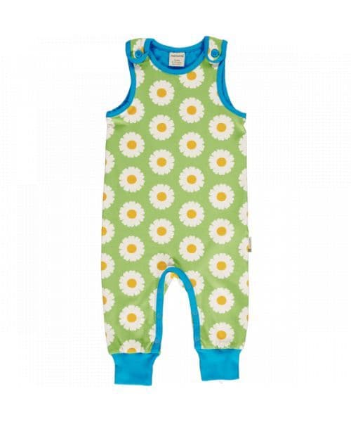 Maxomorra Green Daisy Playsuit