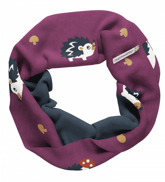 Maxomorra Hedgehog Lined Tube Scarf AW26