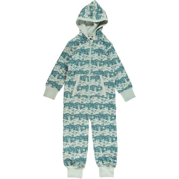 Maxomorra Hooded Onesie Ocean Landscape