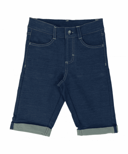 Maxomorra Indigo Wash Knee Length Shorts