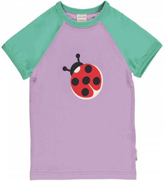 Maxomorra Ladybug Raglan Top SS25