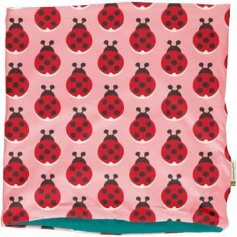 Maxomorra Ladybug Velour Tube Scarf
