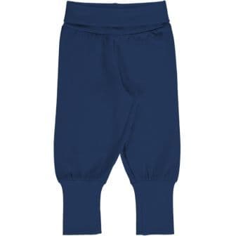 Maxomorra Navy Rib Pants