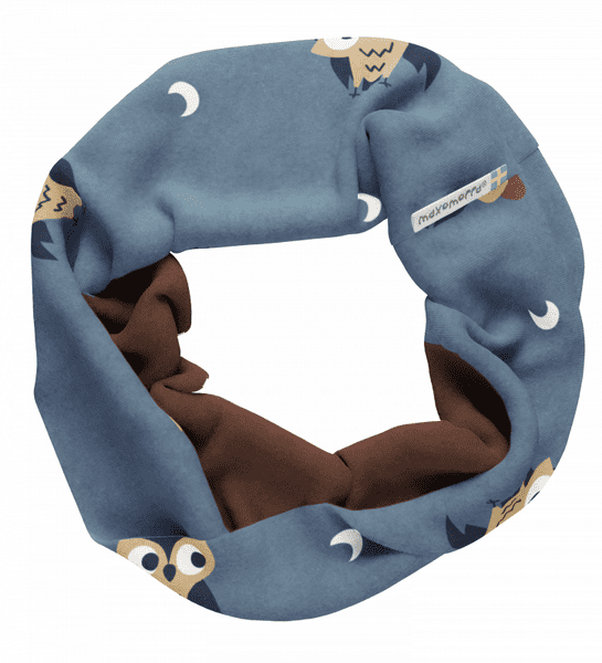 Maxomorra Owl Lined Tube Scarf AW26