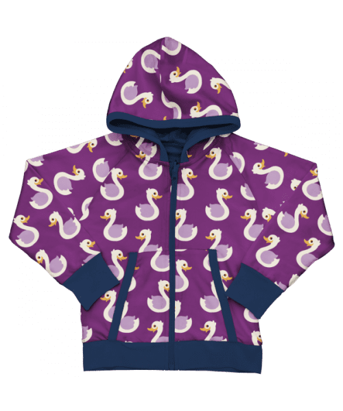 Maxomorra Pick & Mix Swan Reversible Hooded Cardigan