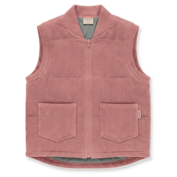 Maxomorra Pink Padded Corduroy Gilet Vest