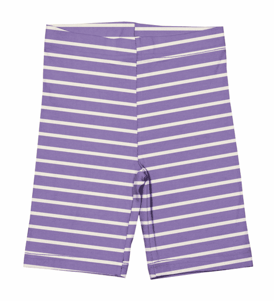 Maxomorra Purple Stripes Cycling Shorts SS26