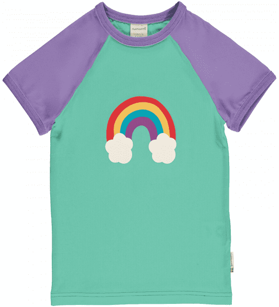 Maxomorra Rainbow Raglan Top SS25