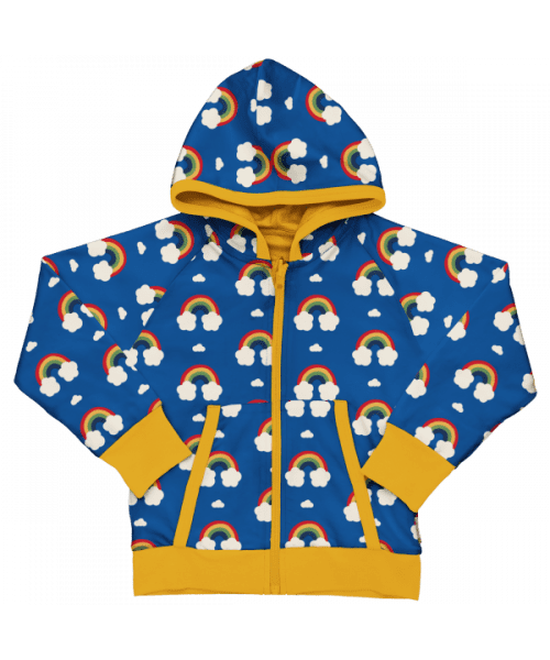 Maxomorra Rainbow Reversible Hooded Cardigan AW23