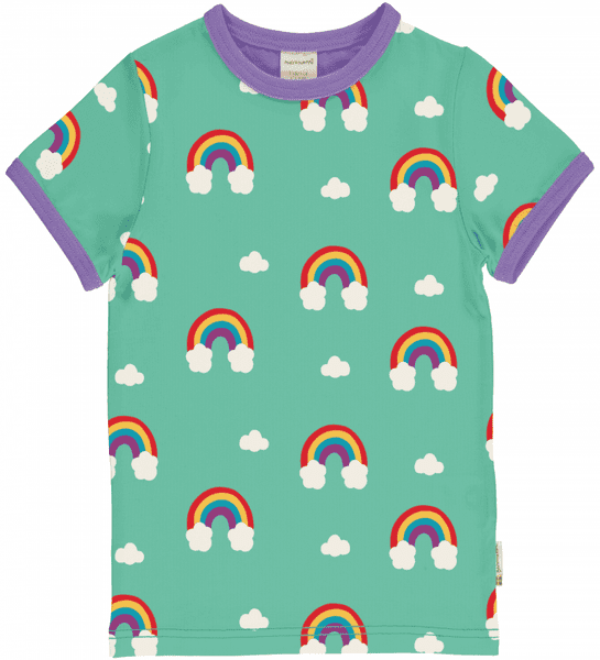 Maxomorra Rainbow Short Sleeve Top SS25