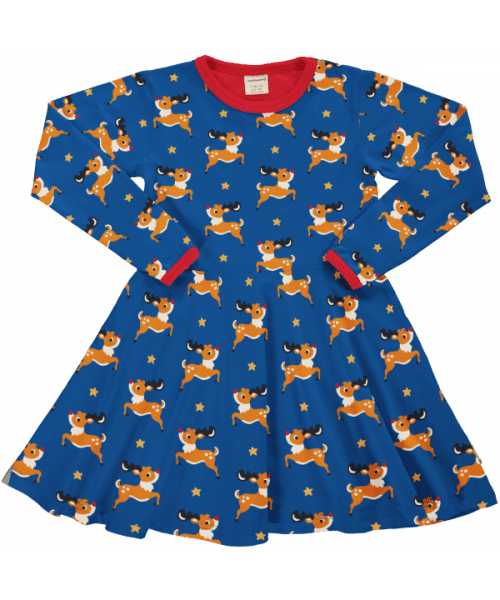 Maxomorra Reindeer Dress AW24