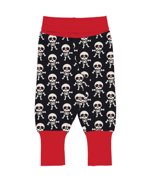 Maxomorra Scary Skeleton Rib Pants