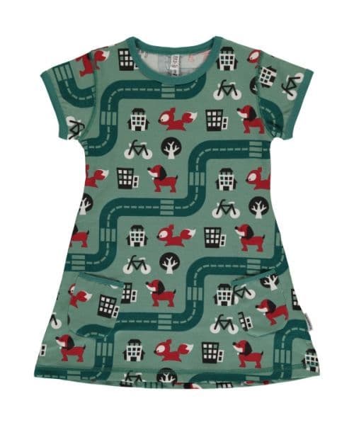 Maxomorra Short Sleeve Tunic Big City