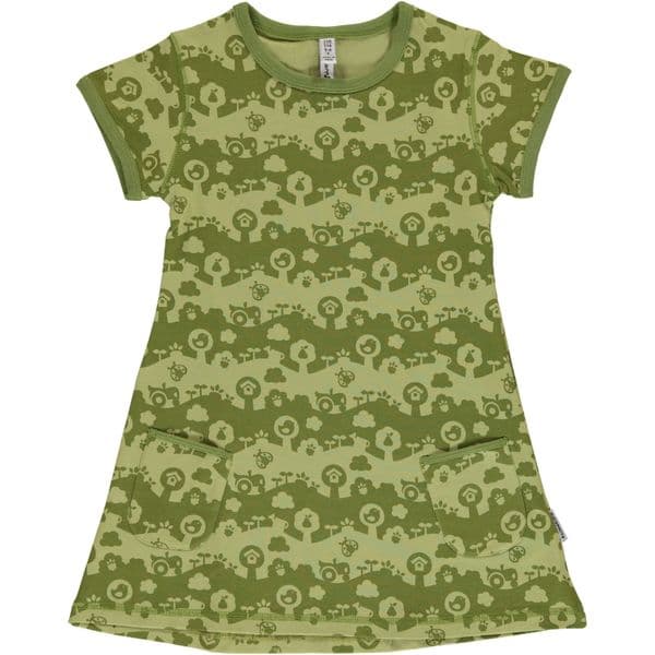 Maxomorra Short Sleeve Tunic Garden Landscape