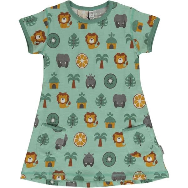 Maxomorra Short Sleeve Tunic Jungle