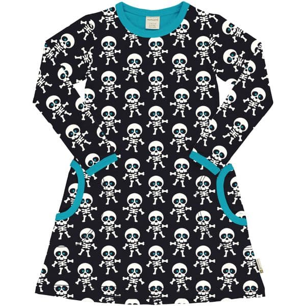 Maxomorra Skeleton Long Sleeve Dress