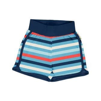 Maxomorra Sky Stripe Runner Shorts