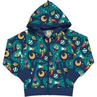 Maxomorra Space Hooded Cardigan Sweat