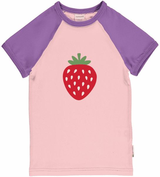 Maxomorra Strawberry Raglan Top SS26
