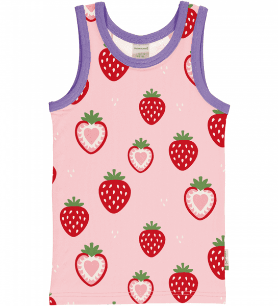 Maxomorra Strawberry Tank Top SS26