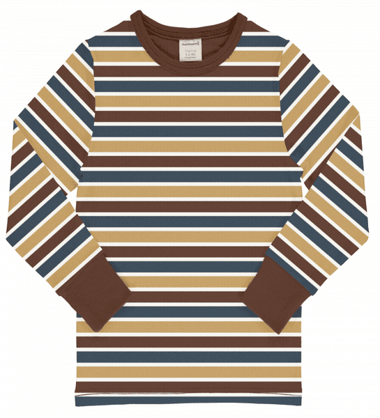 Maxomorra Stripe Mix Top AW26