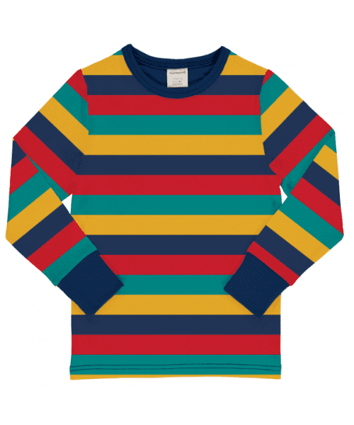 Maxomorra Stripes Long Sleeve Top