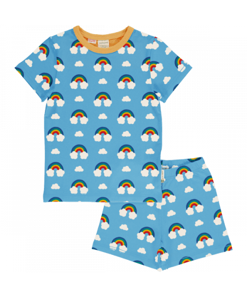 Maxomorra Swedish Vibes Rainbow Short PJ's