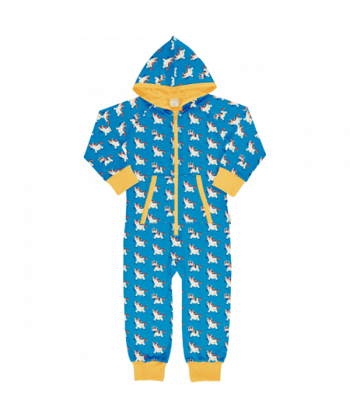 Maxomorra Tales Unicorn Lined Hooded Onesie