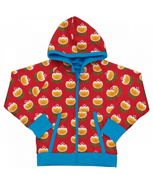 Maxomorra Tulip Reversible Hooded Cardigan