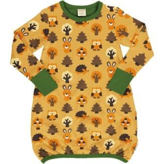 Maxomorra Yellow Forest Balloon Dress