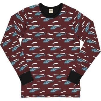 Meyadey Adult Helicopter Sky Long Sleeve Top