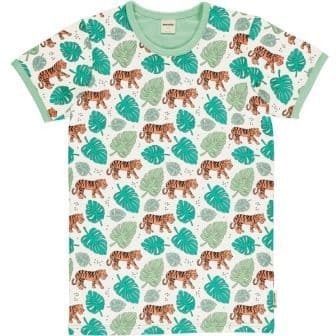 Meyadey Adult Man Tiger Jungle Short Sleeve Top