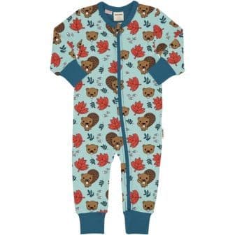 Meyadey Beaver Friends Zip Rompersuit