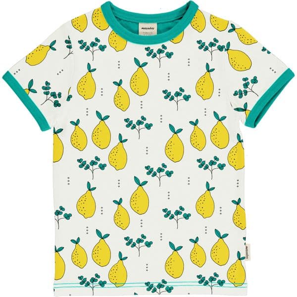 Meyadey Leafy Lemon Short Sleeve Top
