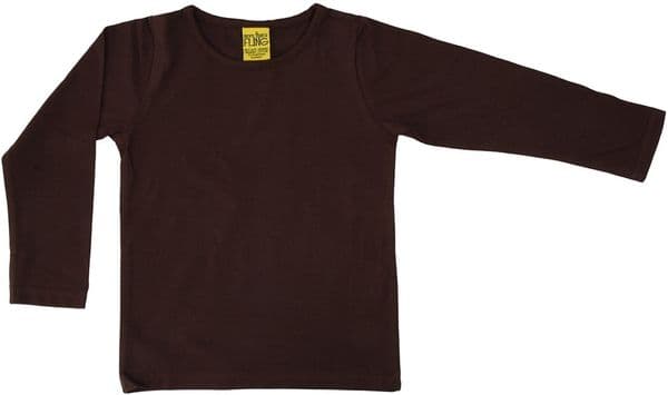 More Than a Fling MTAF Java Brown Long Sleeve Top