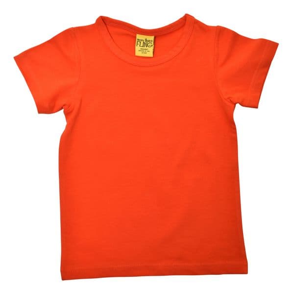 More Than a Fling MTAF Orange Red Short Sleeve Top