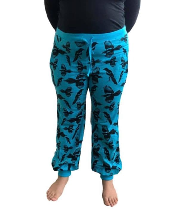 More Than a Fling Pica Pica Blue Atoll Adult Baggy Pants