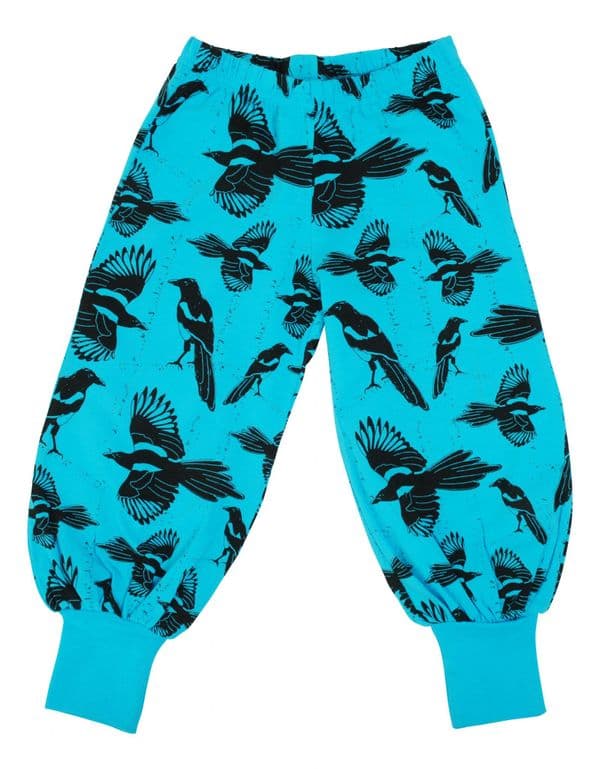 More Than a Fling Pica Pica Blue Atoll Baggy Pants